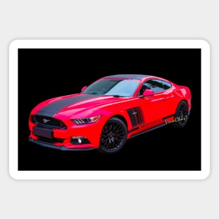 Mustang 5.0 Future Vintage Muscle Car Magnet